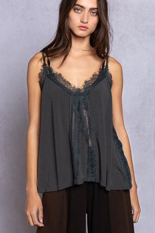 Lace Detail V-Neck Cami