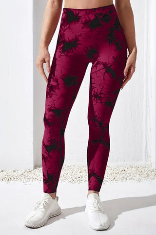 Printed High Waist Active Pants